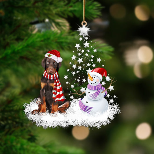 Dobermann-Star Tree Hanging Ornament - Best gifts your whole family