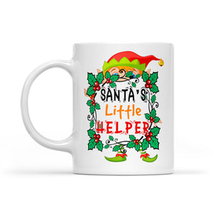 Funny Christmas Outfit - Santa's Little Helper  White Mug Gift For Christmas