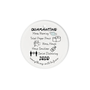 Christmas 2020 The one where we were quarantined Funny unique Christmas ornament