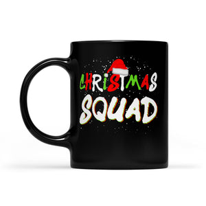 Christmas Squad Funny Family Christmas Black Mug Gift For Christmas