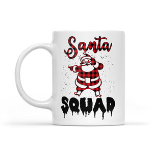 Santa Squad Funny Christmas Knitting Pattern. -   White Mug Gift For Christmas