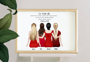 Personalized Picture Nice Gift for Auntie, Personalised Aunty Gift, Best Auntie Ever, New Auntie Gift, Gift for Auntie, Personalised Auntie Gift, Best Friend Gift