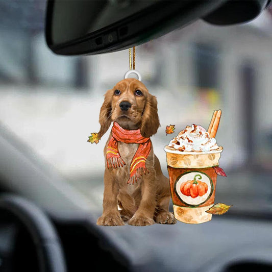 English Cocker Spaniel-Pumpkin Spice Kinda-Two Sided Ornament - Best gifts your whole family