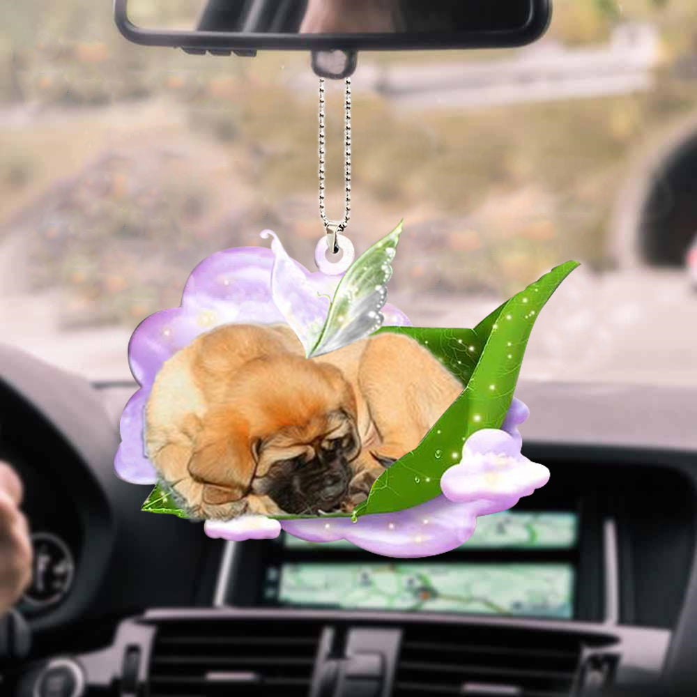 English Mastiff-Sleep On Fallen Leaves-Two Sided Ornament - Best gifts your whole family