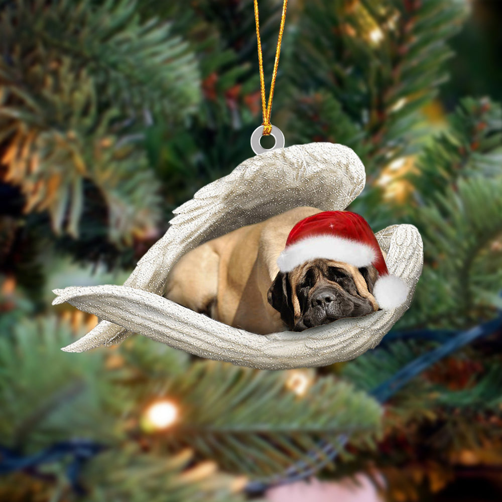 English Mastiff Sleeping Angel Christmas Ornament Godmerc - Best gifts your whole family