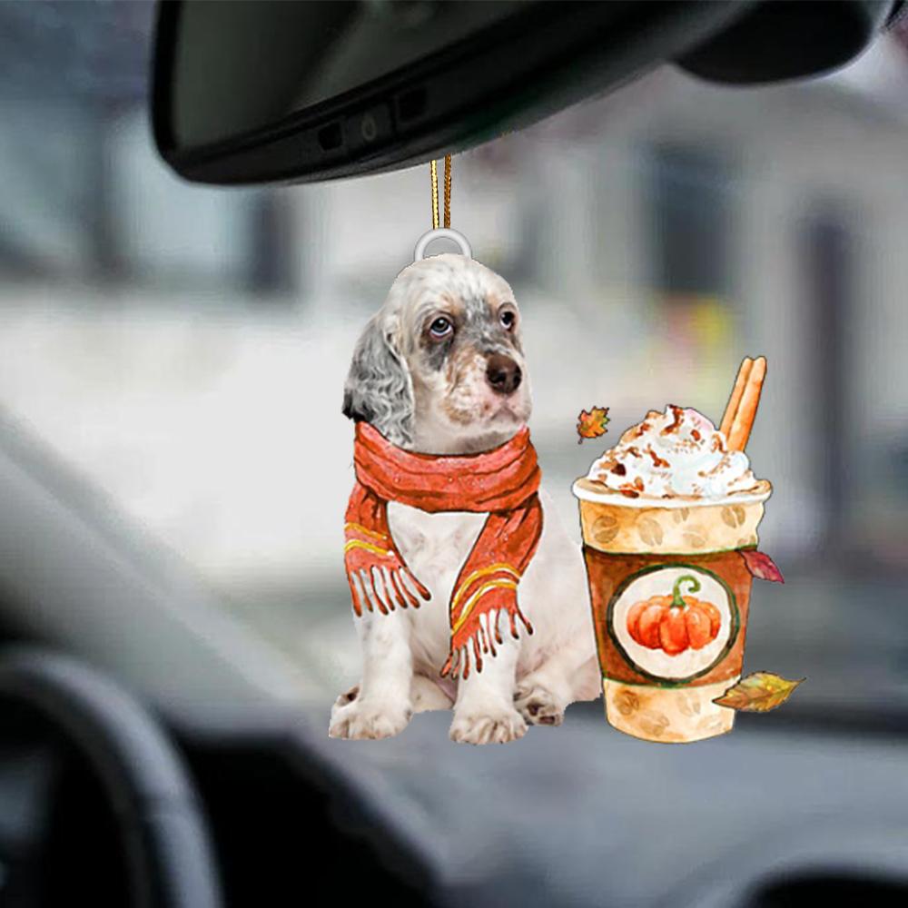 English Setter-Pumpkin Spice Kinda-Two Sided Ornament - Best gifts your whole family