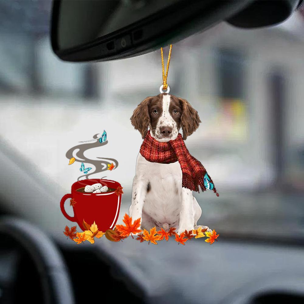 English Springer Spaniel 1-Fall Chocolate-Two Sided Ornament - Best gifts your whole family