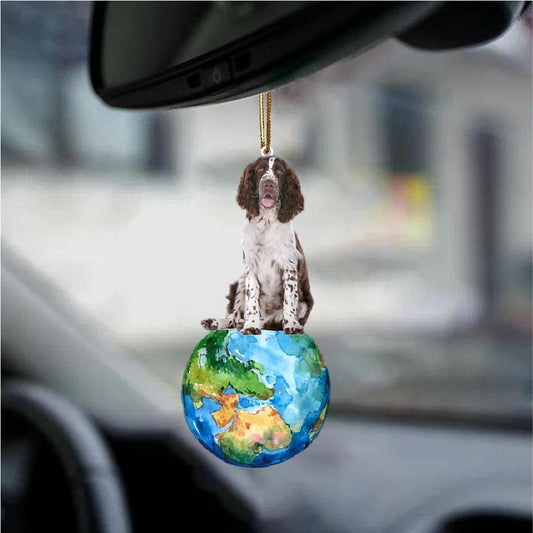 English Springer Spaniel-Around My Dog-Two Sided Ornament - Best gifts your whole family