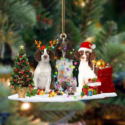 English Springer Spaniel-Christmas Dog Friends Hanging Ornament - Best gifts your whole family