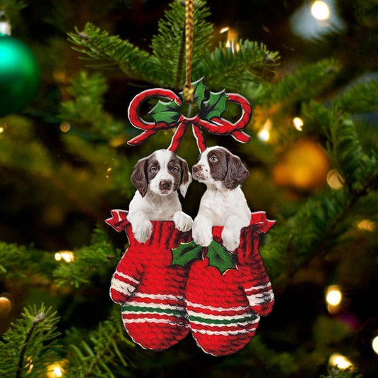 English Springer Spaniel Inside Your Gloves Christmas Holiday-Two Sided Ornament Christmas 2022 Ornament Gift - Best gifts your whole family
