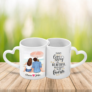 Every Love Story Is Beautiful, Couple Mug For Valentine's Day Gift, Best Gift For Couple Love, Personalized Couple Mug
