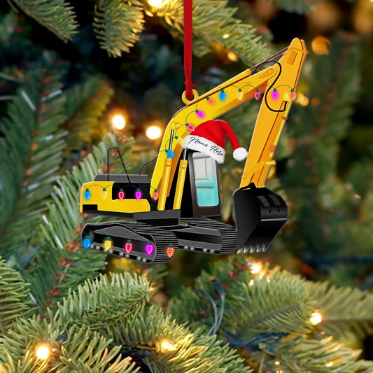 Excavator Christmas Personalized Ornaments, Excavator Lover Ornament, Christmas Gift For Excavator - Best gifts your whole family