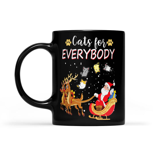 Cait Do Chách Feisteas Nollag Greannmhar Do Leannán Cat Gleoite Bronntanas Mug Dubh Don Nollaig 
