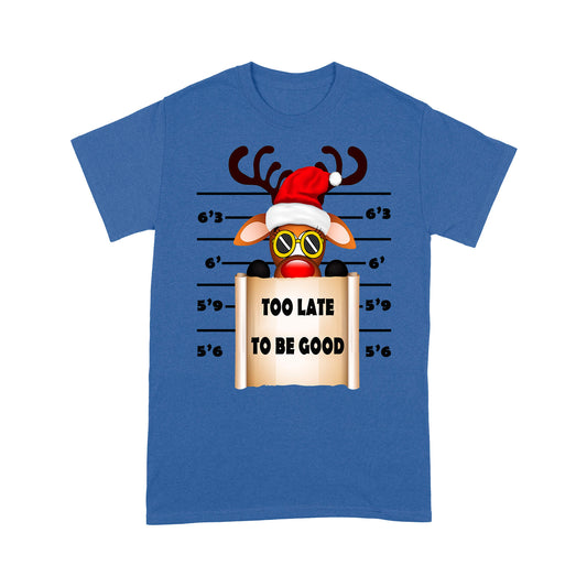 Ródhéanach Le Bheith Maith Bronntanas Réinfhianna Nollag Greannmhar - Bronntanas Caighdeánach Léine Tléine don Nollaig