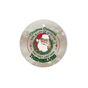 Christmas Ornament Are A Lot Like Epstein Keepsake - Funny unique Christmas ceramic ornament Merry Christmas personalized family gift idea