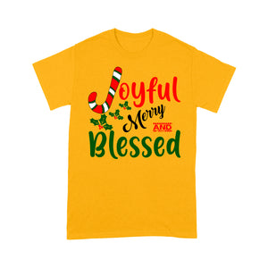 Joyful Merry and Blessed Christmas.  Tee Shirt Gift For Christmas