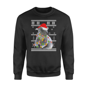 I want a Koala for my Christmas best gift for love - funny sweatshirt gifts for koala lovers christmas ugly sweatshirt