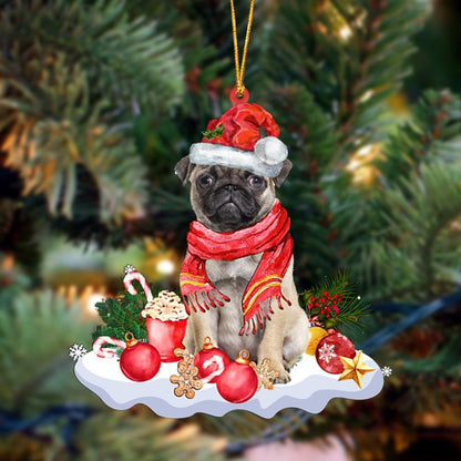 Fawn Pug 2-Better Christmas Hanging Ornament - Best gifts your whole family