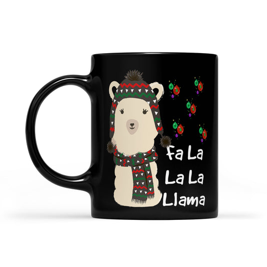 Feisteas Greannmhar Nollag Do Lovers Láma - Fa La La Llama. Bronntanas Muga Dubh Don Nollaig