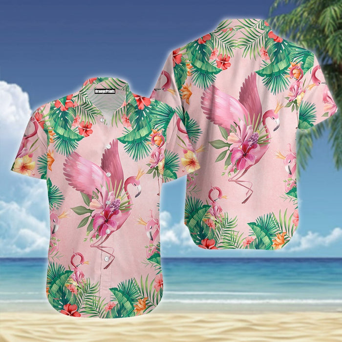 Flamingo Hawaiian Shirt,Hawaiian Shirt Gift,Christmas Gift