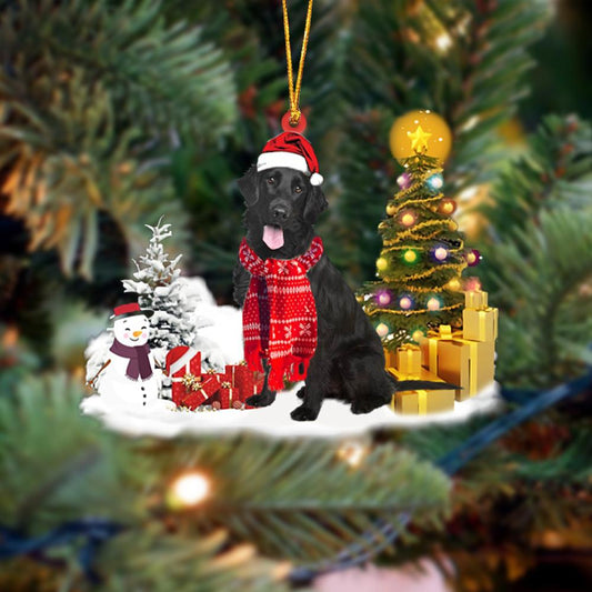 Flat Coat Retrievers Christmas Ornament Christmas Tree Hanging Acrylic Ornament Gift - Best gifts your whole family