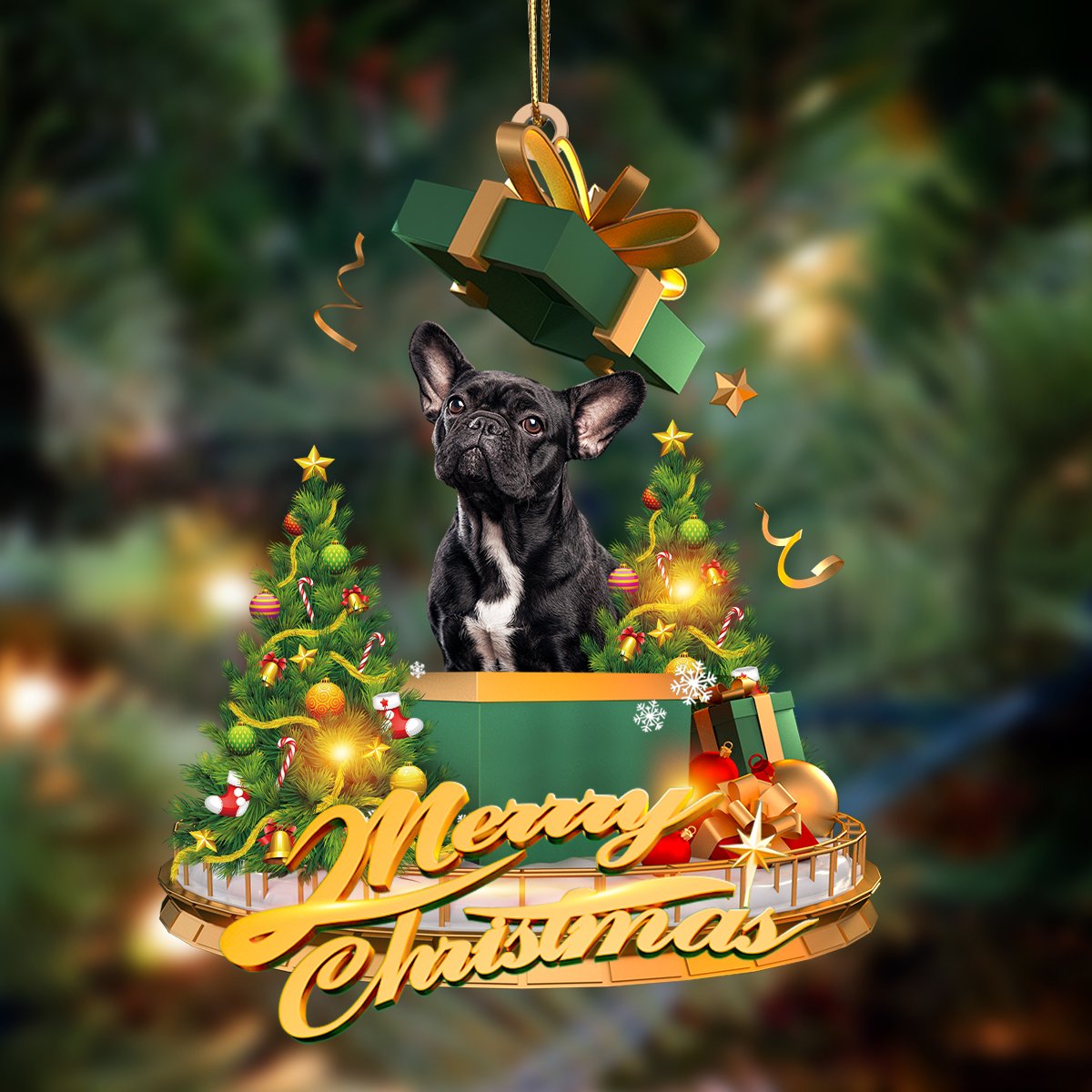 French Bulldog 4-Christmas Gifts&Dogs Hanging Ornament - Best gifts your whole family