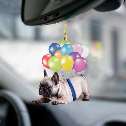 French Bulldog Puppy Fly With Bubbles Dog Hanging Ornament Dog Ornament Godmerc - Best gifts your whole family