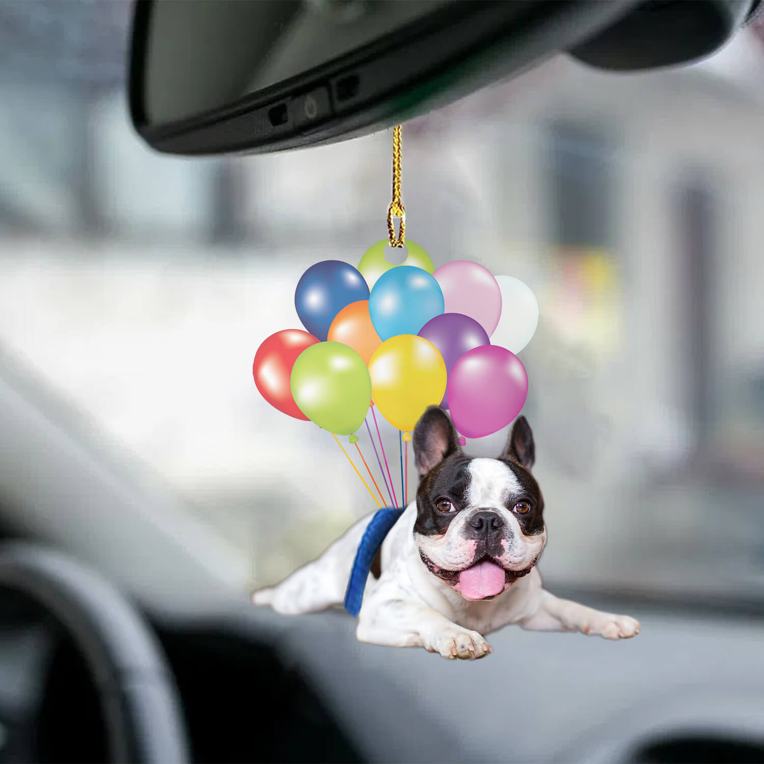 French Bulldog Puppy Fly With Bubbles Dog Hanging Ornament Dog Ornament - Best gifts your whole family