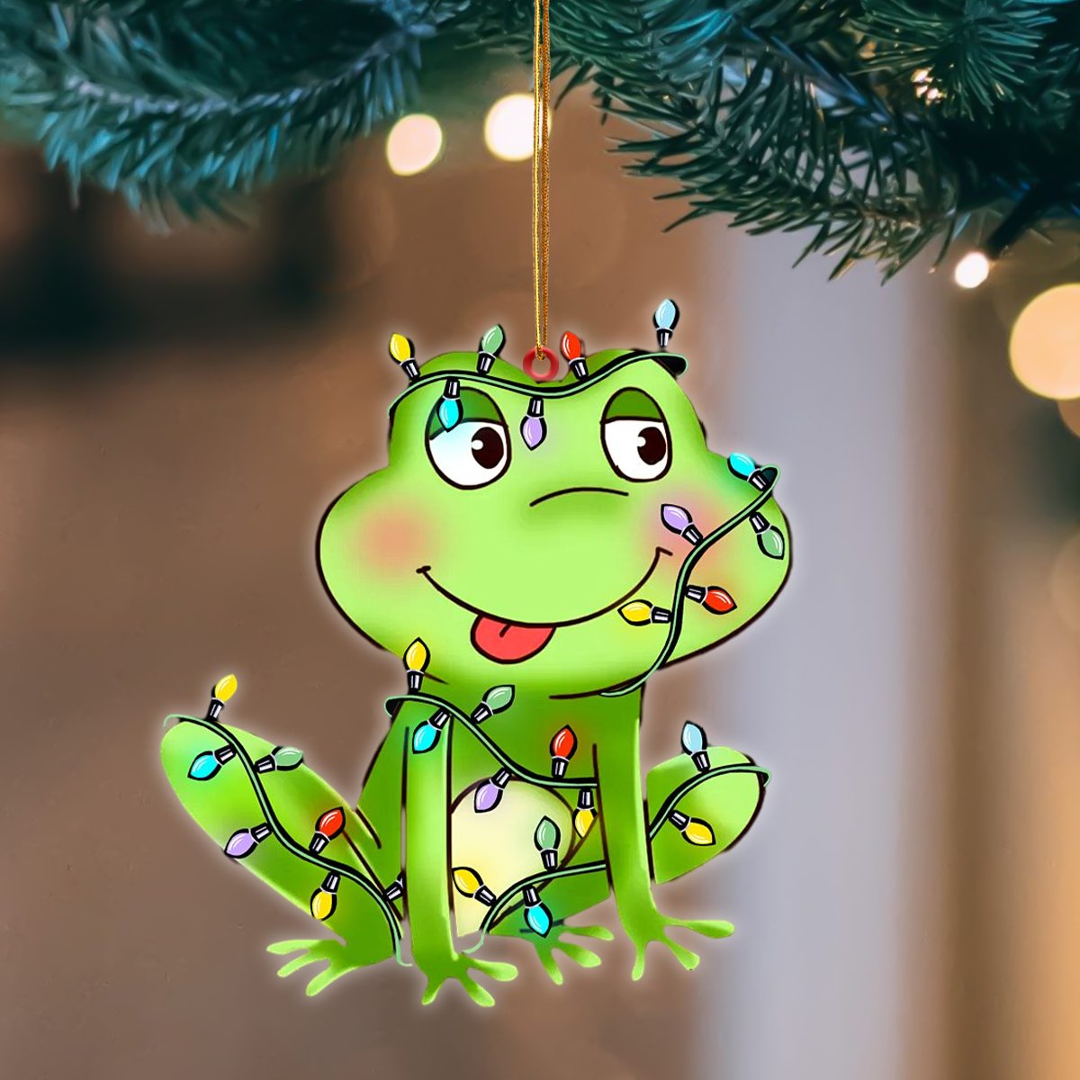 Frog Christmas Light Hanging Ornament, Animal Christmas Ornaments - Best gifts your whole family
