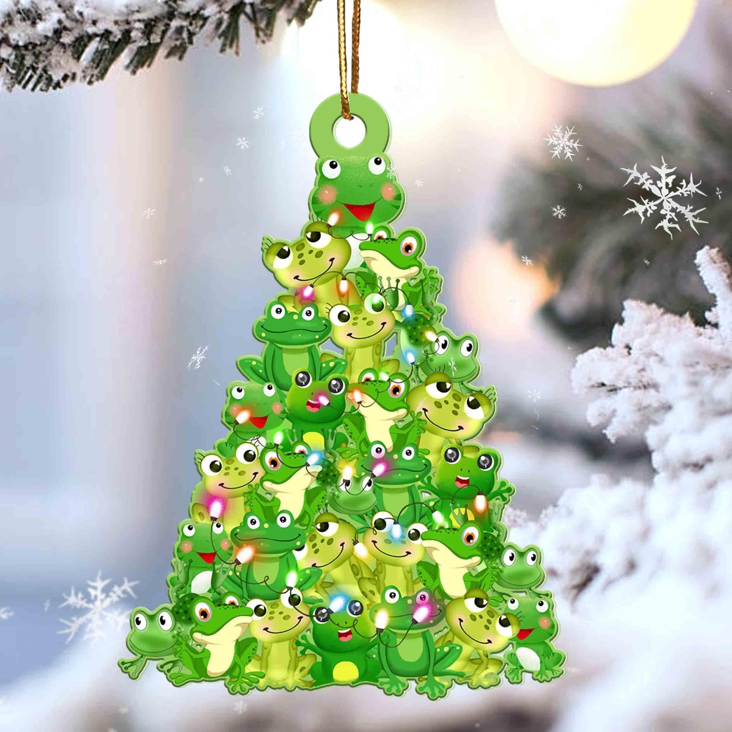Frog Lovely Tree Gift For Frog Lover Ornament - Best gifts your whole family