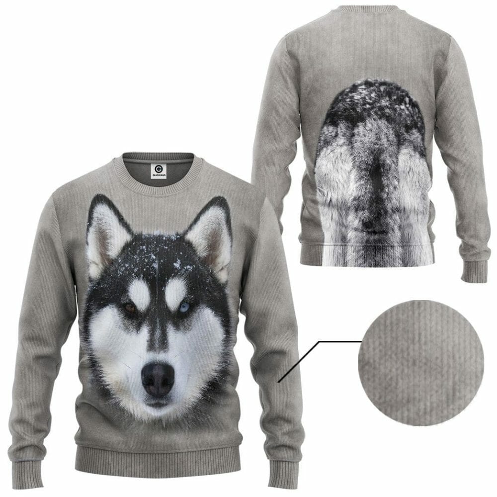 3D Husky Cosplay Custom Tshirt Hoodie Appreal
