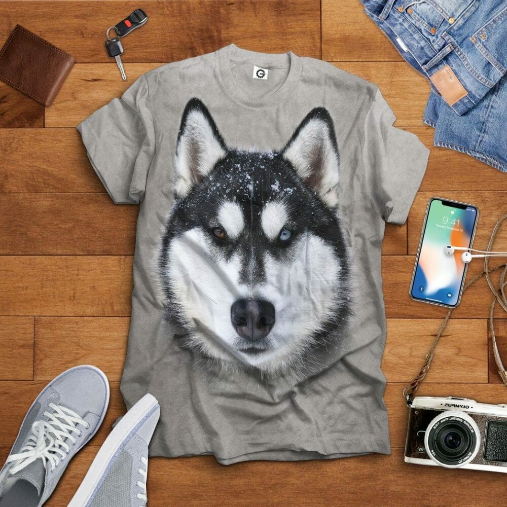 3D Husky Cosplay Custom Tshirt Hoodie Appreal