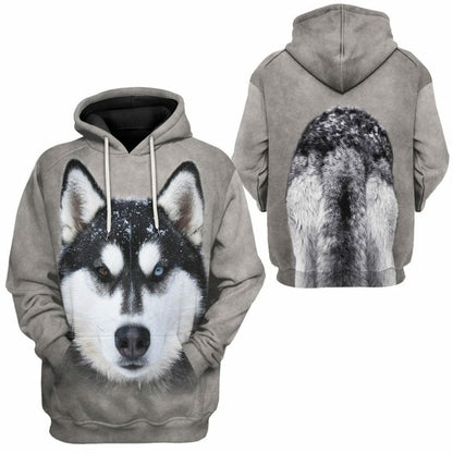 3D Husky Cosplay Custom Tshirt Hoodie Appreal