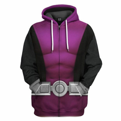 3D Teen Titan Beast Boy Cosplay Custom Tshirt Hoodie Apparel