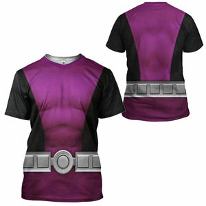 3D Teen Titan Beast Boy Cosplay Custom Tshirt Hoodie Apparel