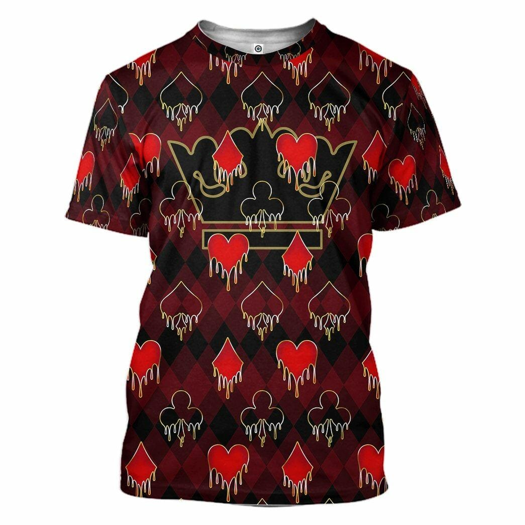 3D King Queen Blackjack Custom Hoodies