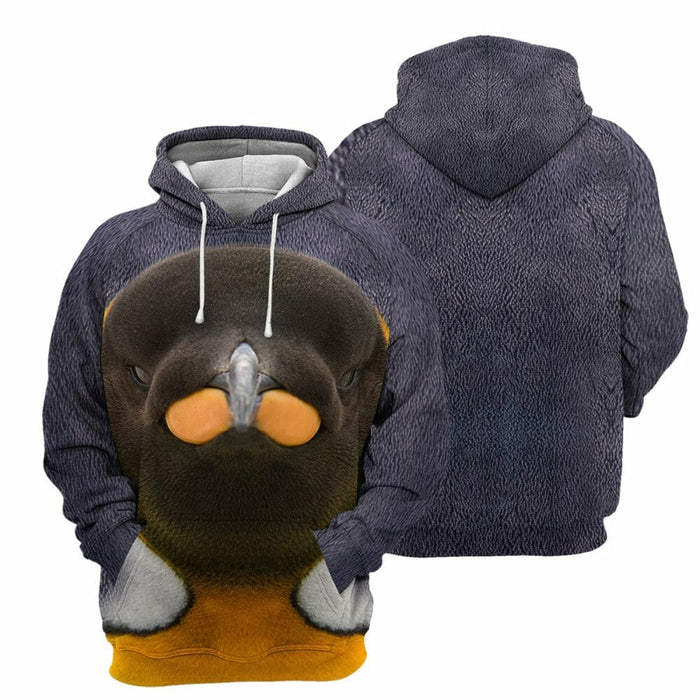 King Penguin- 3D All Over Printed Shirt Tshirt Hoodie Apparel