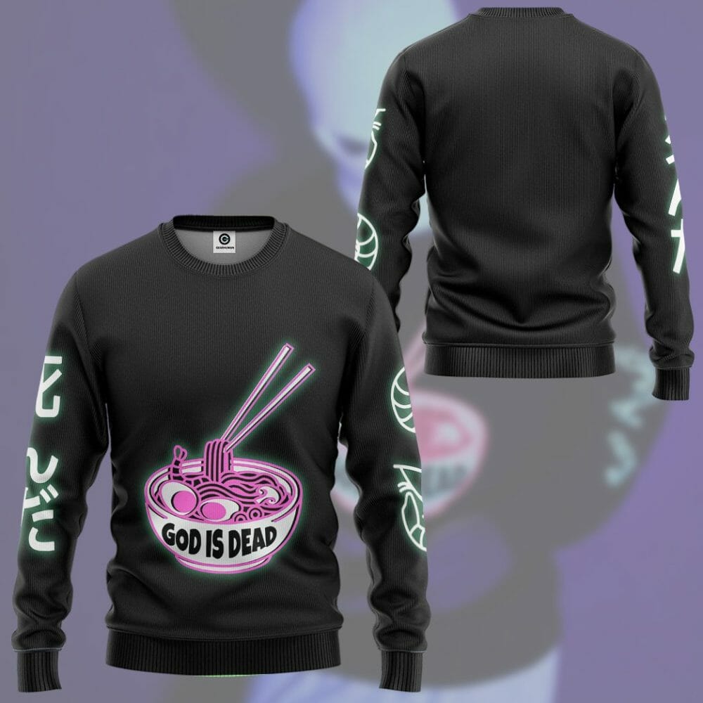 s 3D God is Dead Glow In The Dark Jumper Custom Shirt