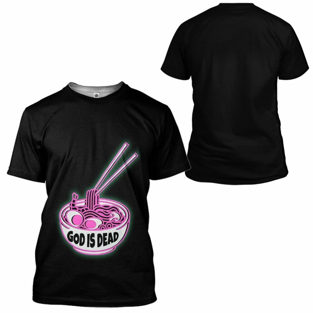 s 3D God is Dead Glow In The Dark Jumper Custom Shirt