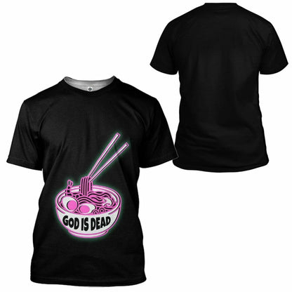 s 3D God is Dead Glow In The Dark Jumper Custom Shirt