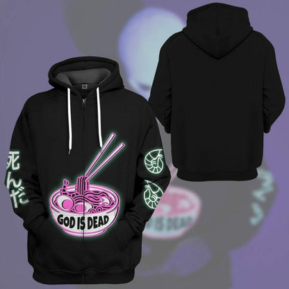 s 3D God is Dead Glow In The Dark Jumper Custom Shirt