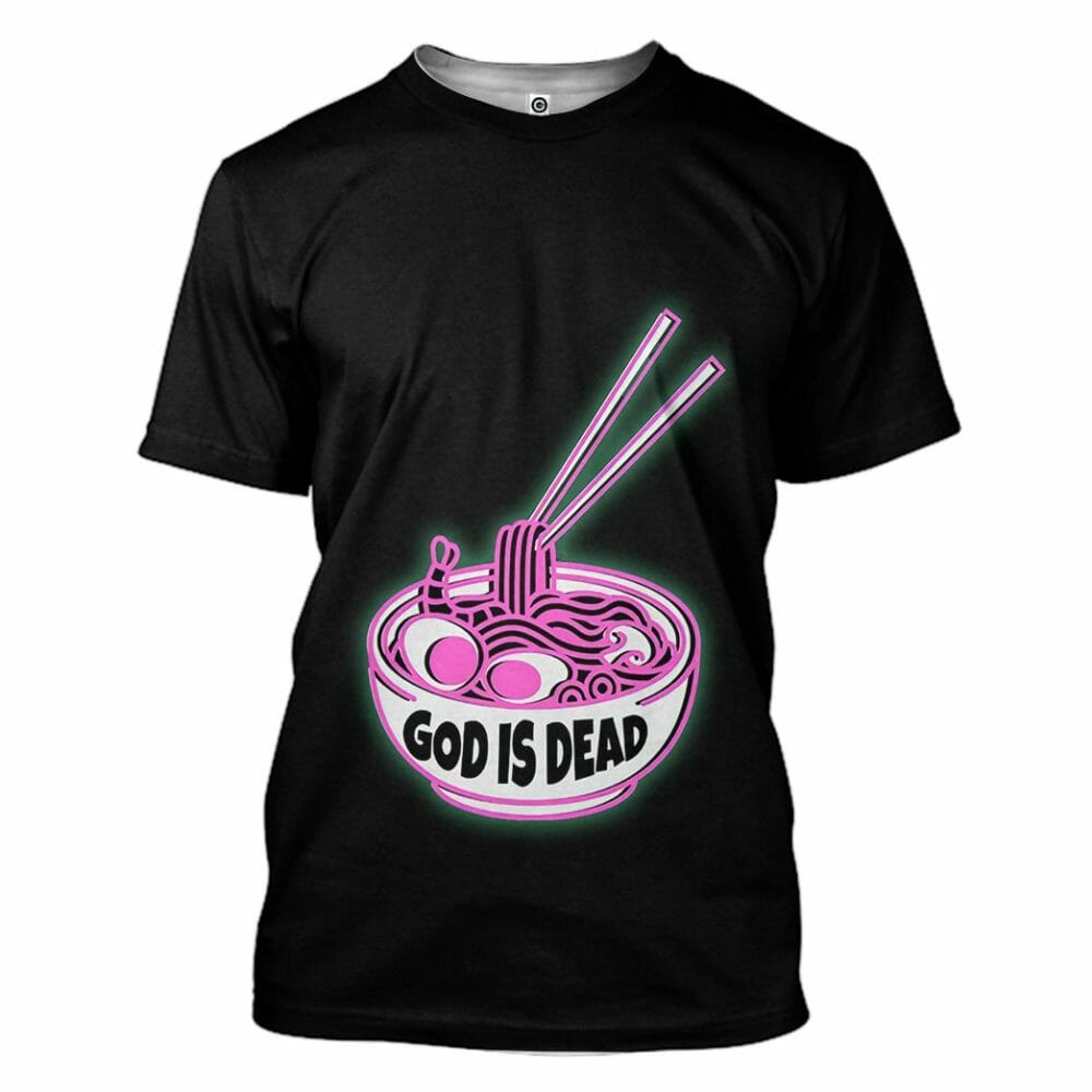 s 3D God is Dead Glow In The Dark Jumper Custom Shirt