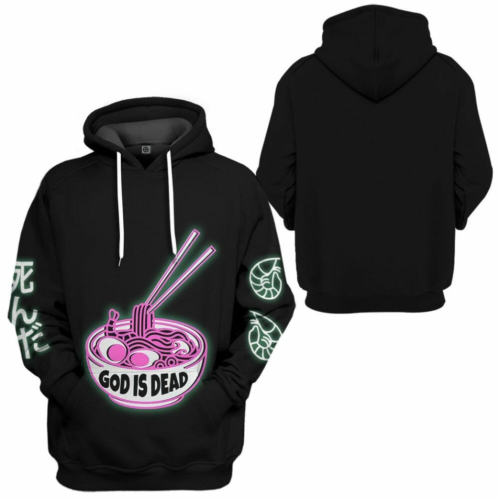 s 3D God is Dead Glow In The Dark Jumper Custom Shirt