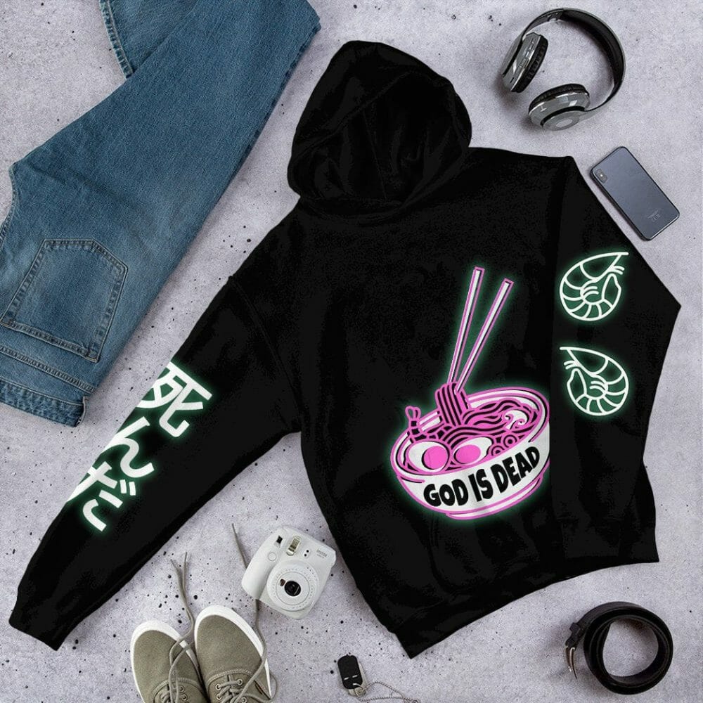 s 3D God is Dead Glow In The Dark Jumper Custom Shirt