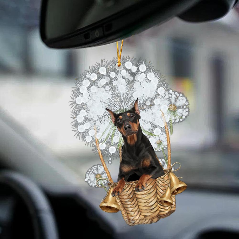 German Pinscher-Dandelion-Two Sided Ornament - Best gifts your whole family