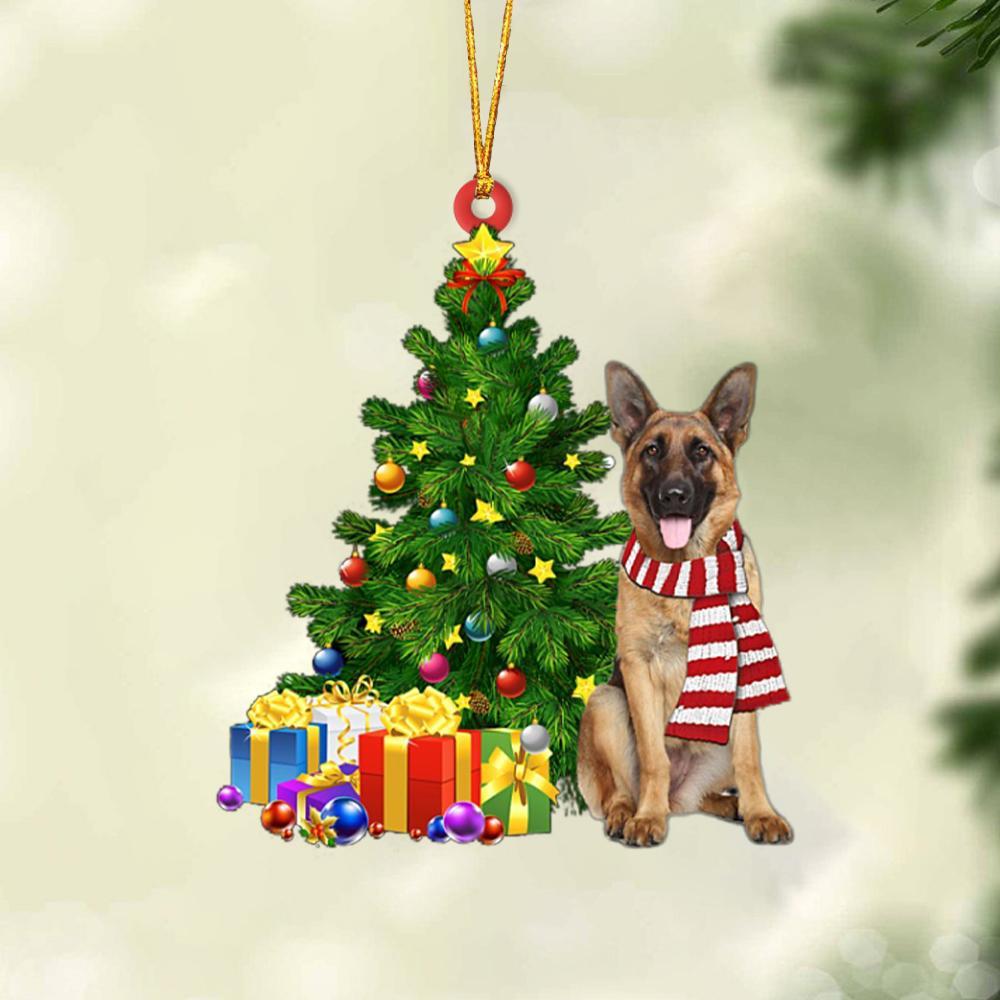 German Shepherd 2-Christmas Star Hanging Ornament - Best gifts your whole family