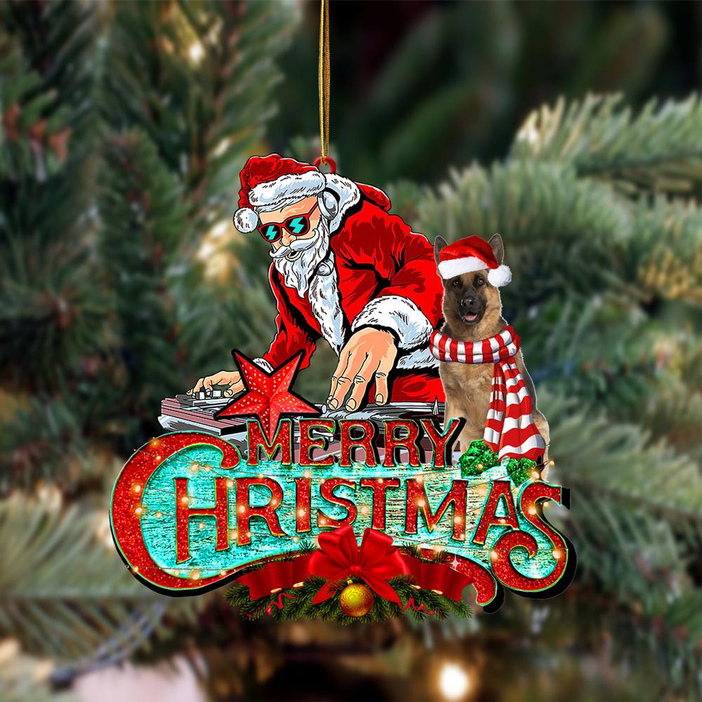 German Shepherd (5)-Christmas Rock Two Sided Ornament - Best gifts your whole family