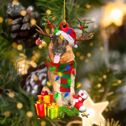 German Shepherd Christmas Shape Ornamentb - Best gifts your whole family