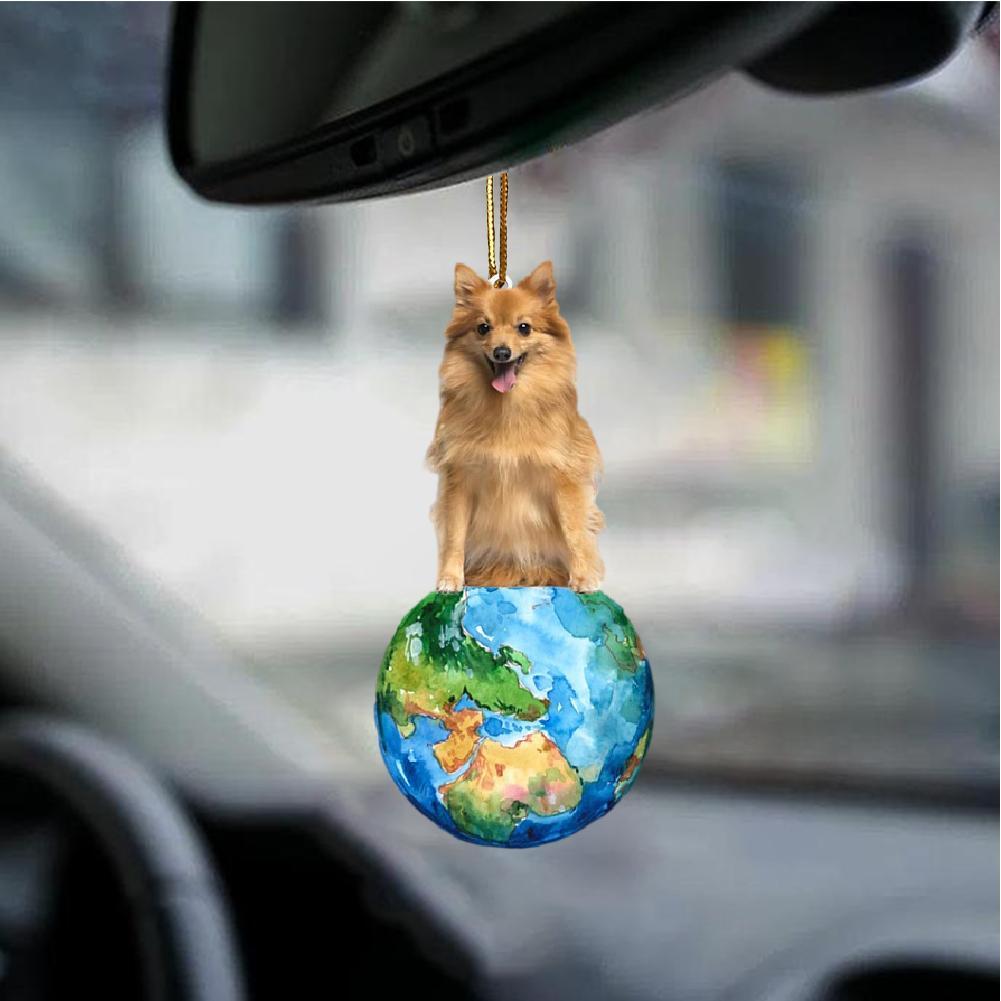 German Spitz-Around My Dog-Two Sided Ornament - Best gifts your whole family