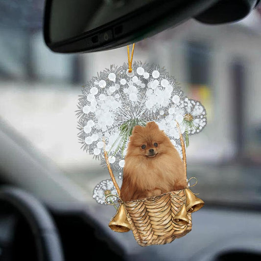 German Spitz-Dandelion-Two Sided Ornament - Best gifts your whole family